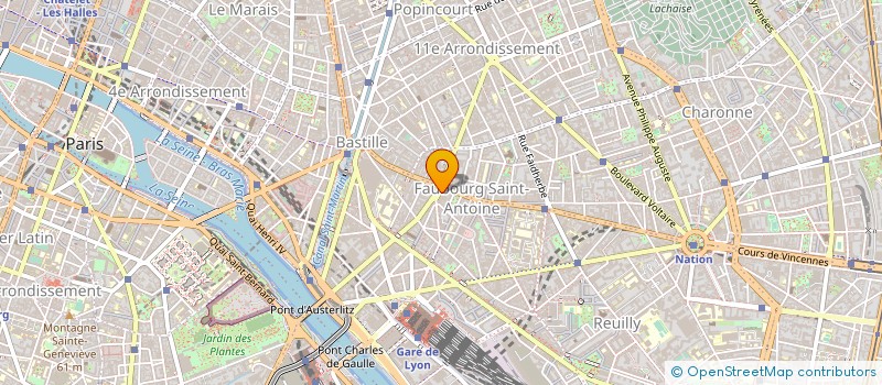 localisation de l'entreprise CERCLE DE LA FORME BASTILLE à PARIS