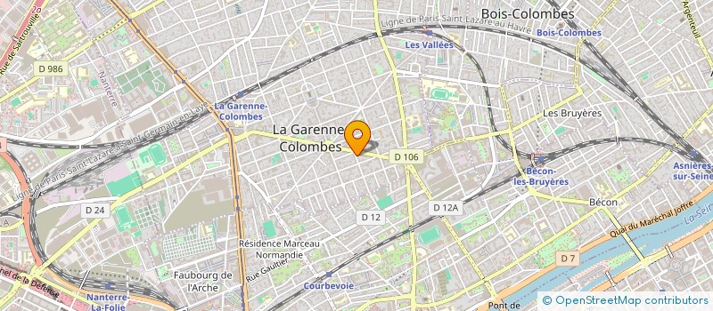 localisation de l'entreprise CERCLE DE LA FORME ET DES ARTS D'ASIE à LA GARENNE-COLOMBES