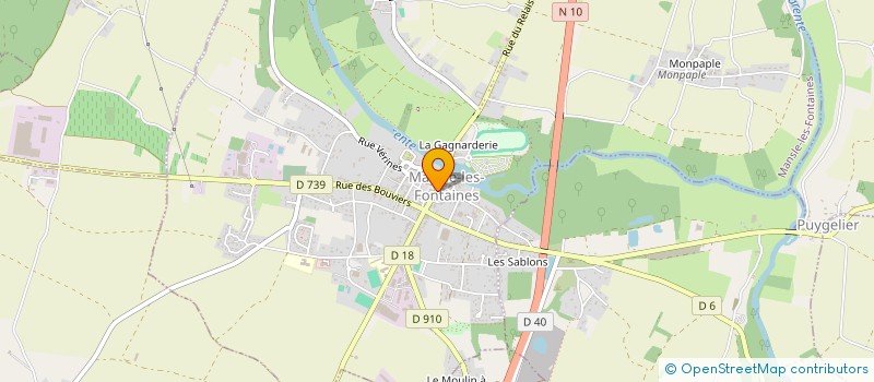 localisation de l'entreprise CERCLE DE LA JEUNESSE RURALE DE PUYREAUX à PUYREAUX