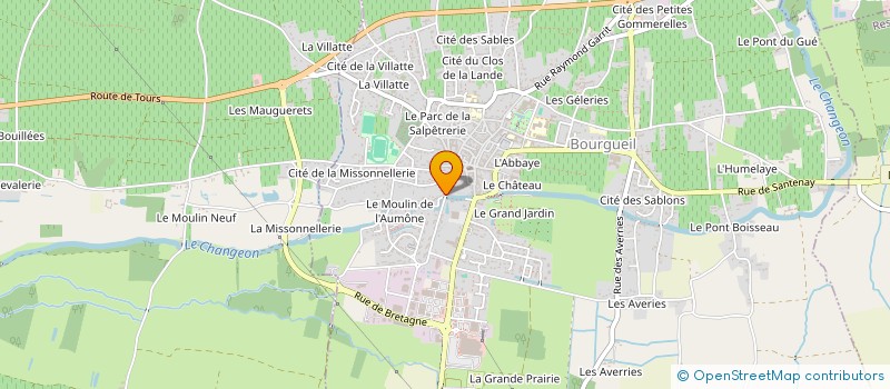 localisation de l'entreprise CERCLE DE LA MOTTE VERTE à BOURGUEIL