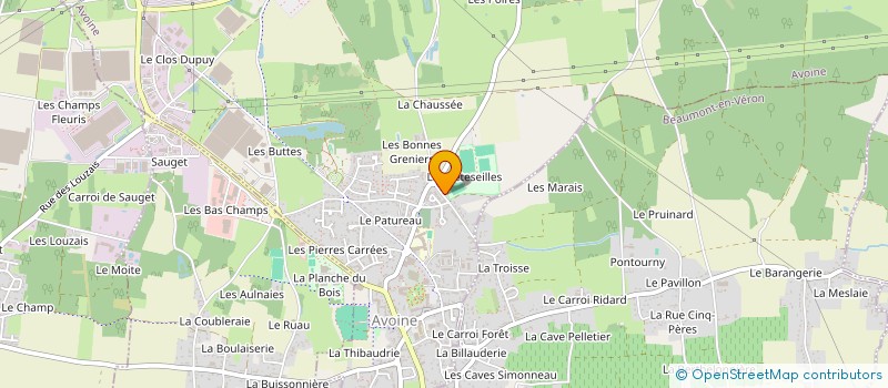 localisation de l'entreprise CERCLE DE LA VERONNAISE BOULE DE FORT ET BILLARD à AVOINE