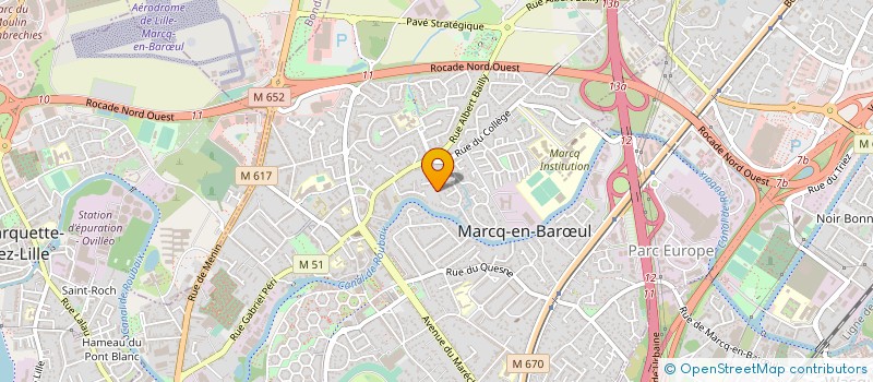 localisation de l'entreprise CERCLE DE LA VOILE DES FLANDRES à MARCQ-EN-BARŒUL