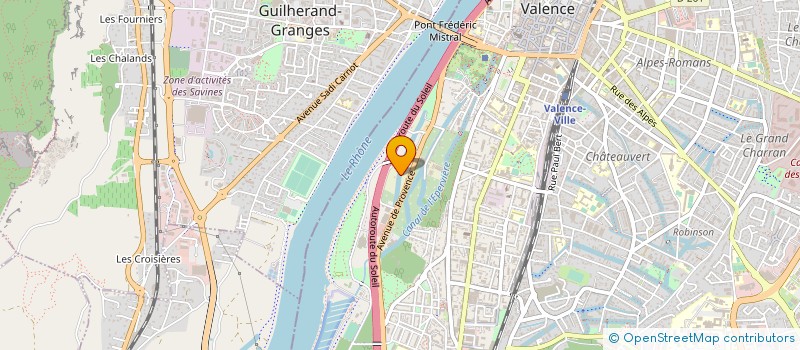 localisation de l'entreprise CERCLE DE LA VOILE VALENCE  VALENCE