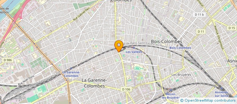 localisation de l'entreprise CERCLE DE RECHERCHE D'ETUDES ET D'ENSEIGNEMENT EN RHUMATOLOGIE  LA GARENNE-COLOMBES