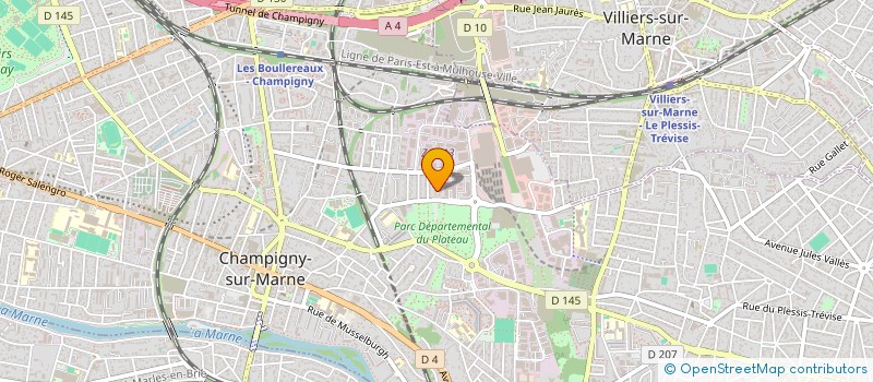 localisation de l'entreprise CERCLE DE REFLEXION POUR LE DEVELOPPEMENT EN AFRIQUE (CRDA) à CHAMPIGNY-SUR-MARNE