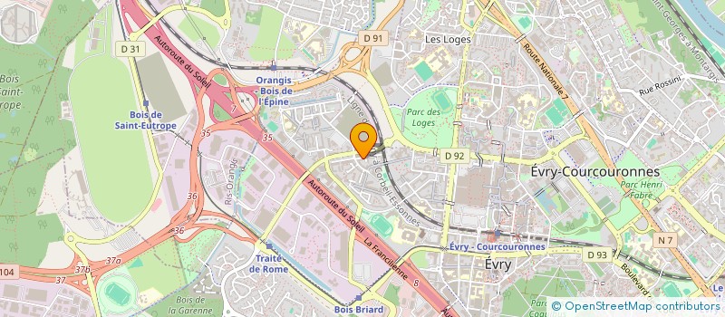 localisation de l'entreprise CERCLE DE SOUTIENS TSA à EVRY-COURCOURONNES