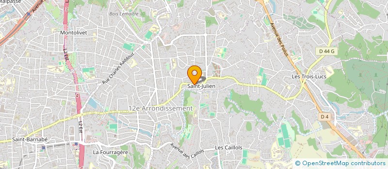 localisation de l'entreprise CERCLE DE ST JULIEN BAR  MARSEILLE