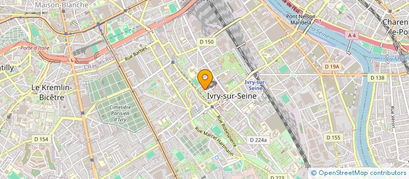 localisation de l'entreprise CERCLE DE TAEKWONDO DES ARCHERS  IVRY-SUR-SEINE