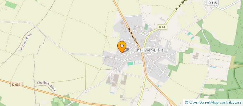 localisation de l'entreprise CERCLE DE TIR DE LA POLICE - GEORGES CLEMENCEAU  CHAILLY-EN-BIERE