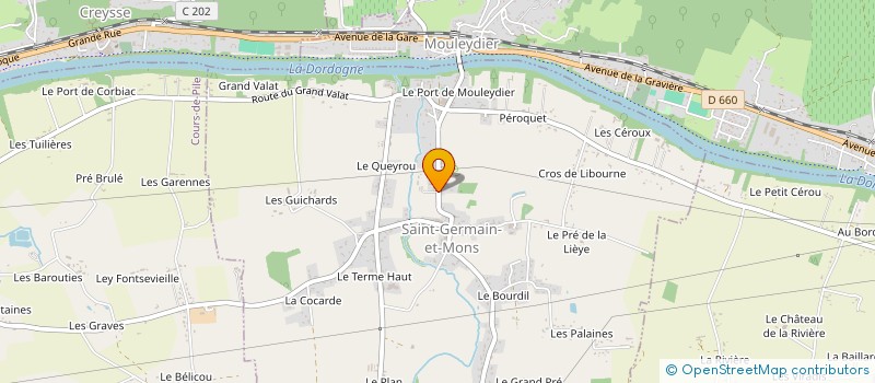 localisation de l'entreprise CERCLE DE TIR SAINT GERMINOIS  SAINT-GERMAIN-ET-MONS