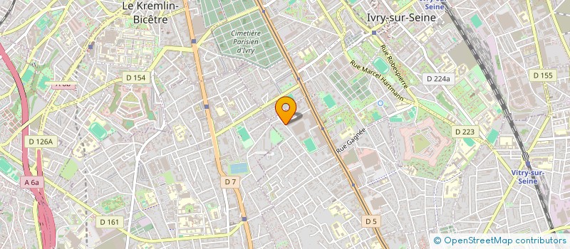 localisation de l'entreprise CERCLE DE VITRY DE L'UNION DES JEUNES COMMUNISTES à VITRY-SUR-SEINE