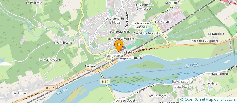 localisation de l'entreprise CERCLE DE VOILE DE LANGEAIS à LANGEAIS