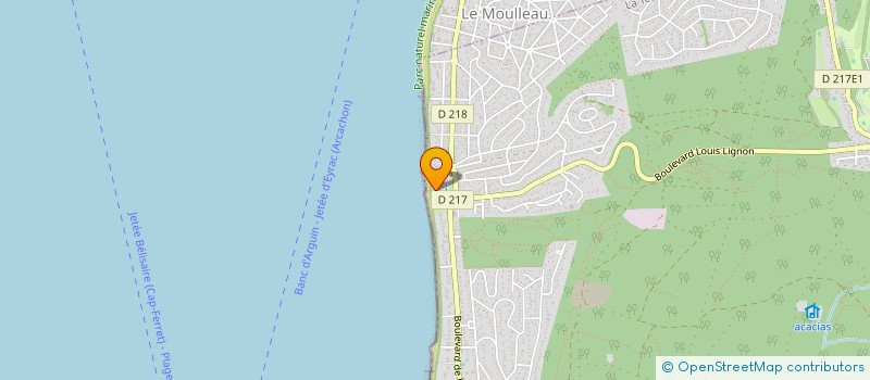 localisation de l'entreprise CERCLE DE VOILE DE PYLA SUR MER à LA TESTE-DE-BUCH