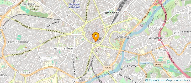 localisation de l'entreprise CERCLE DE VOILE DU PAYS DE SAINT-PARDOUX à LIMOGES