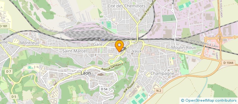 localisation de l'entreprise CERCLE DEPART JEAN JAURES à LAON