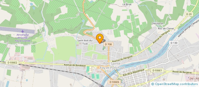 localisation de l'entreprise CERCLE DES AIKIDOKAS FOYENS  PORT-SAINTE-FOY-ET-PONCHAPT