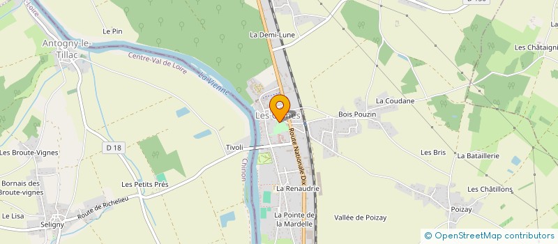 localisation de l'entreprise CERCLE DES AINES RURAUX DES ORMES  LES ORMES