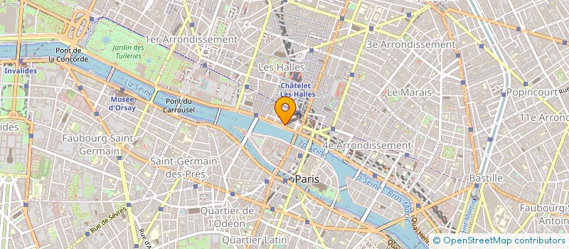 localisation de l'entreprise CERCLE DES AMIS ET MECENES DU CHATELET à PARIS
