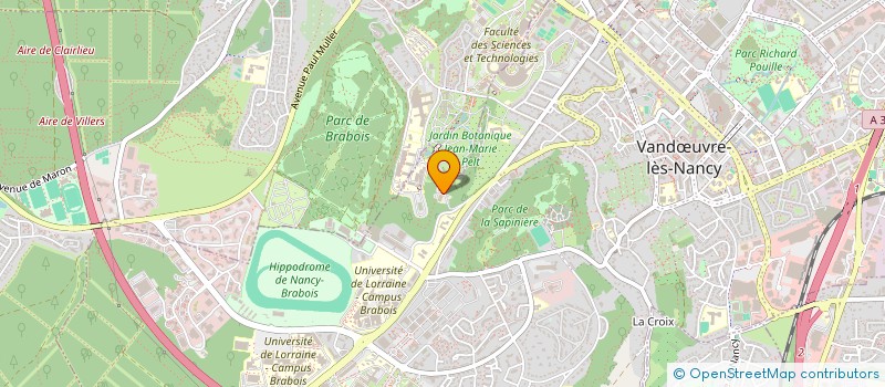 localisation de l'entreprise CERCLE DES AMIS GEOLIENS  VANDUVRE-LES-NANCY