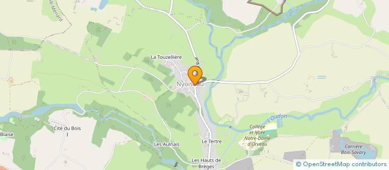 localisation de l'entreprise CERCLE DES AMIS REUNIS  SEGRE-EN-ANJOU BLEU