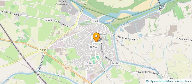 localisation de l'entreprise CERCLE DES AMIS REUNIS BAR  MALLEMORT