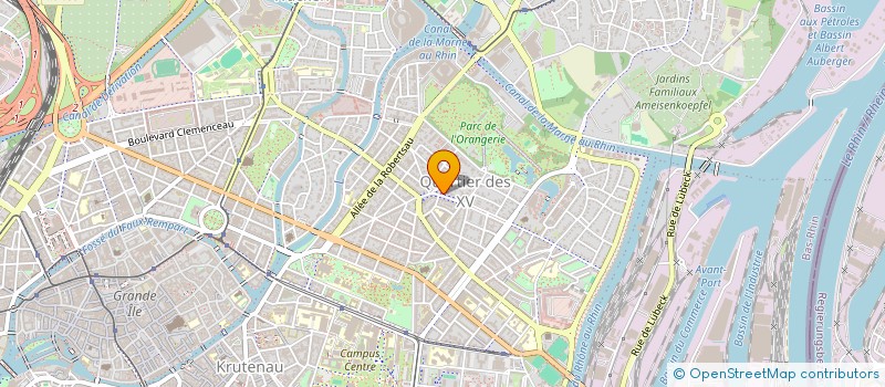 localisation de l'entreprise CERCLE DES AMITIES EUROPEENNES à STRASBOURG