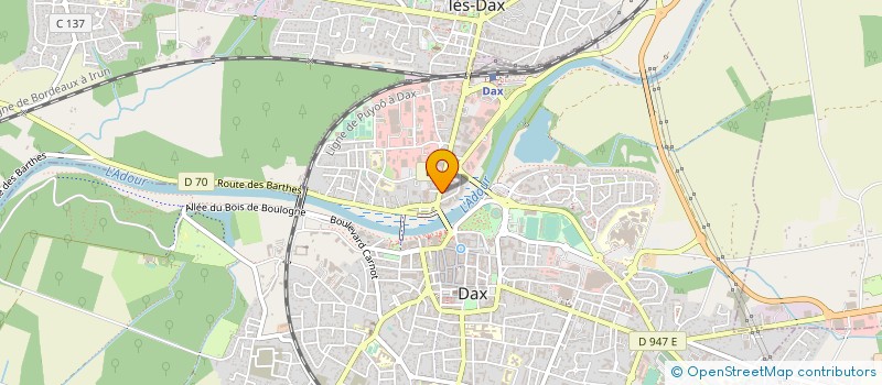 localisation de l'entreprise CERCLE DES ARTISANS  DAX