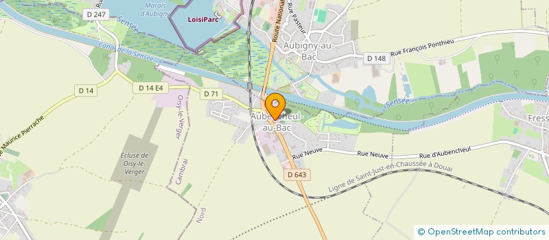 localisation de l'entreprise CERCLE DES ARTS MARTIAUX AUBIGNY AU BAC à AUBIGNY-AU-BAC