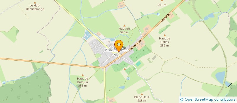 localisation de l'entreprise CERCLE DES ASSOCIATIONS DU CANTON DE RECHICOURT LE CHATEAU  AVRICOURT