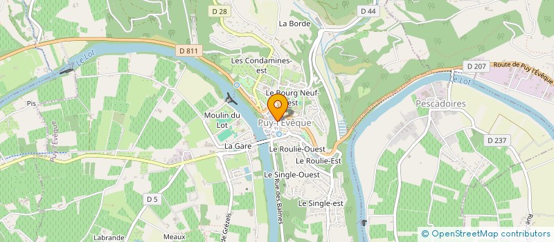 localisation de l'entreprise CERCLE DES COIFFEURS CREATEURS  PUY-L'EVEQUE