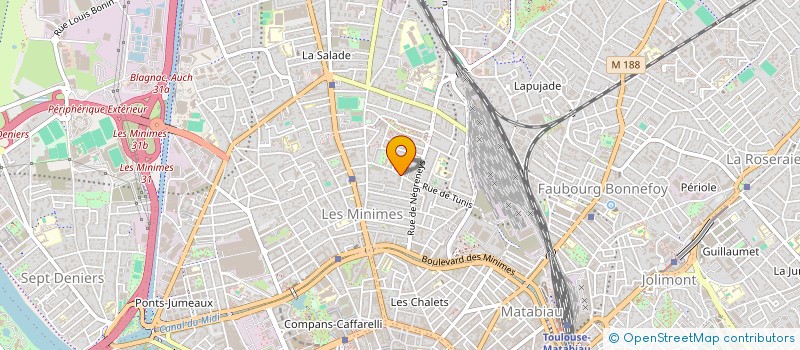 localisation de l'entreprise CERCLE DES DANSEURS DISPARUS  TOULOUSE