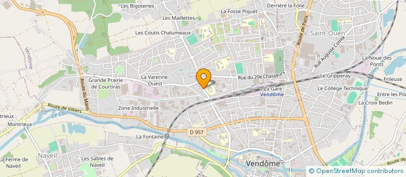 localisation de l'entreprise CERCLE DES ENTREPRISES DU VENDOMOIS C.E.V.  VENDOME