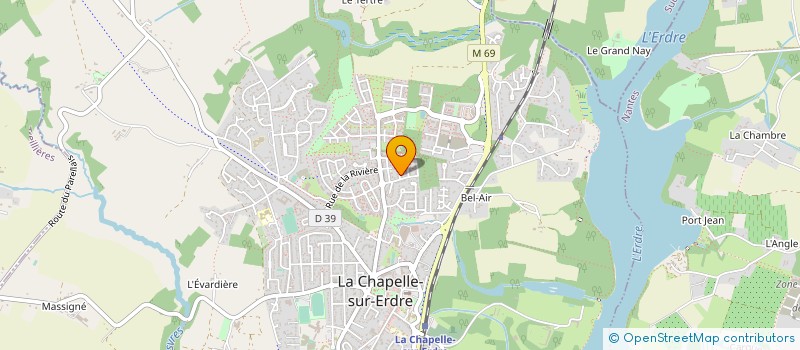 localisation de l'entreprise CERCLE DES ESCRIMEURS LIBRES NANTAIS  LA CHAPELLE-SUR-ERDRE