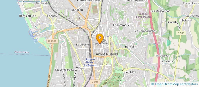 localisation de l'entreprise CERCLE DES ITALIENS D AIX LES BAINS  AIX-LES-BAINS
