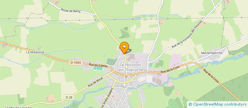 localisation de l'entreprise CERCLE DES JEUNES AGRICULTEURS  LE NOUVION-EN-THIERACHE