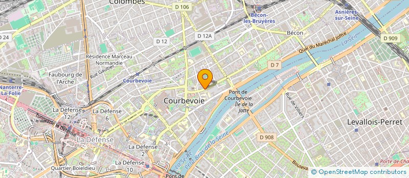 localisation de l'entreprise CERCLE DES JEUNES DE COURBEVOIE à COURBEVOIE