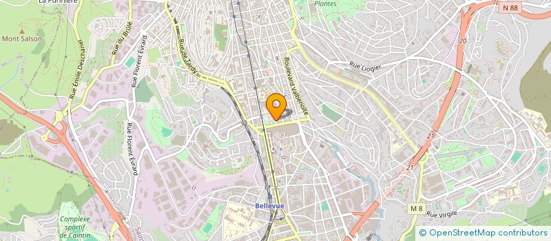 localisation de l'entreprise CERCLE DES LETTRES ET DES ARTS  SAINT-ETIENNE