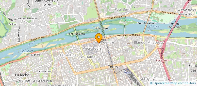localisation de l'entreprise CERCLE DES MEDECINS RETRAITES DE TOURAINE  TOURS