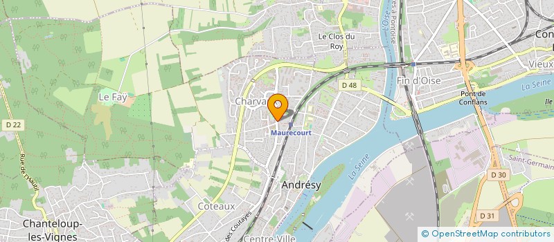 localisation de l'entreprise CERCLE DES NAGEURS ANDRESY  ANDRESY