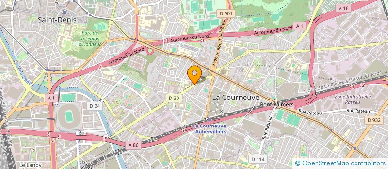 localisation de l'entreprise CERCLE DES NAGEURS COURNEUVIENS à LA COURNEUVE