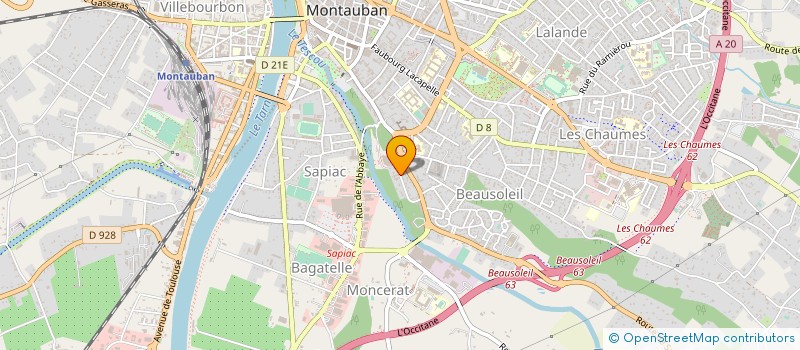 localisation de l'entreprise CERCLE DES NAGEURS MONTALBANAIS  MONTAUBAN