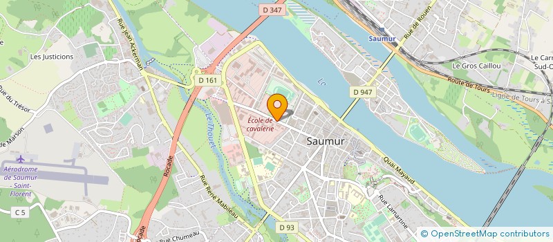 localisation de l'entreprise CERCLE DES OFFICIERS DE L EAABC  SAUMUR