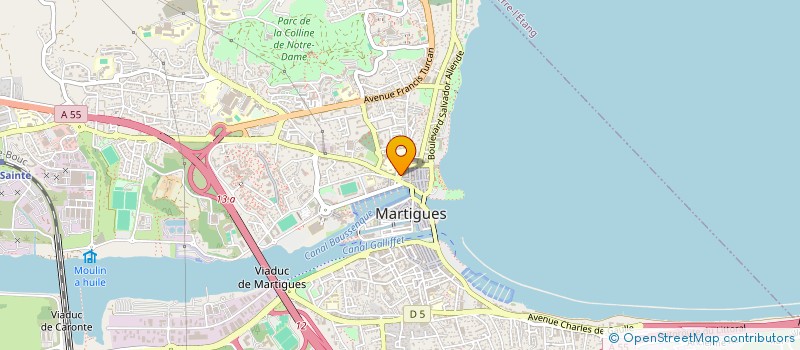 localisation de l'entreprise CERCLE DES PECHEURS DE MARTIGUES à MARTIGUES