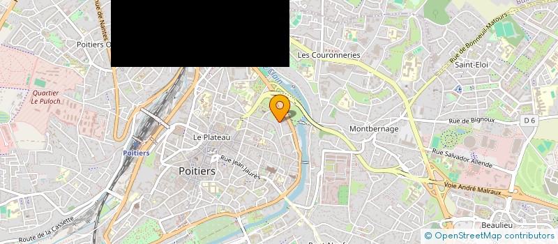 localisation de l'entreprise CERCLE DES PROTHESISTES DENTAIRES POITOU à POITIERS