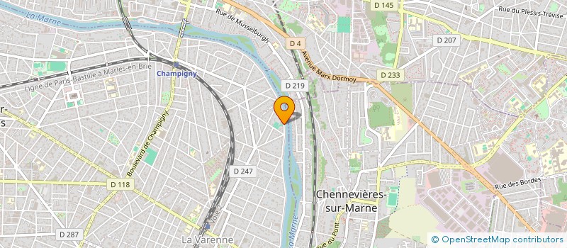 localisation de l'entreprise CERCLE DES SPORTS DE LA MARNE à SAINT-MAUR-DES-FOSSES