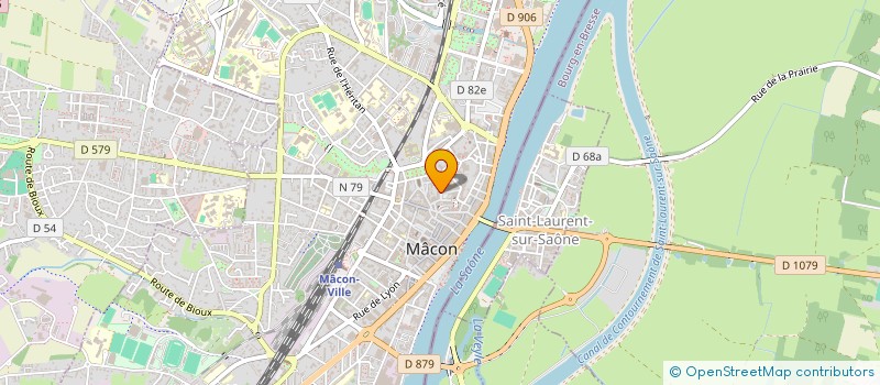 localisation de l'entreprise CERCLE DES URSULINES  MACON