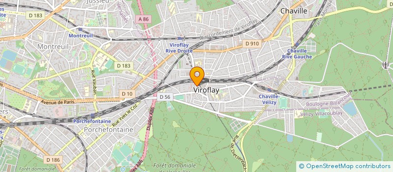 localisation de l'entreprise CERCLE DIPLOMATIQUE INTERNATIONAL HUMANITAIRE (CDI-H)  VIROFLAY