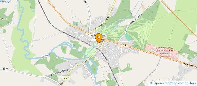 localisation de l'entreprise CERCLE DU 3 EME AGE-AMICALE DES AINES à VILLEDIEU-SUR-INDRE
