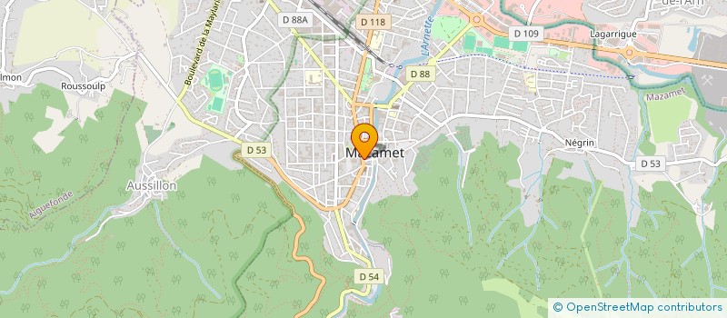 localisation de l'entreprise CERCLE DU COMMERCE ASSOCIAT à MAZAMET