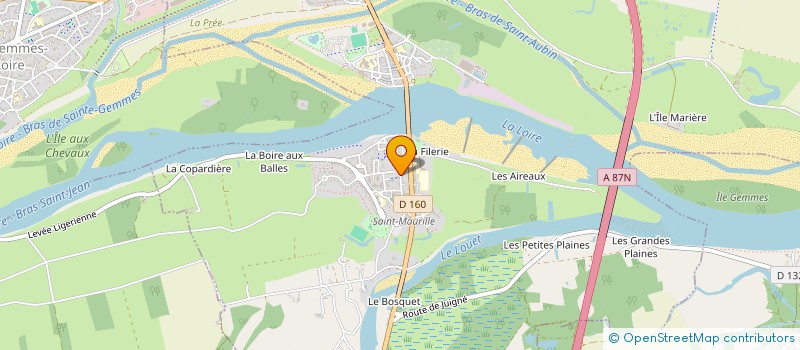 localisation de l'entreprise CERCLE DU COMMERCE ST MAURILLE  LES PONTS-DE-CE